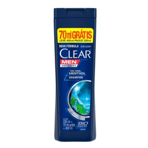Clear Men Shampoo Anticaspa Ice Cool Menthol 400ml