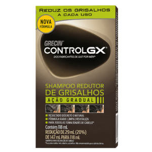 Shampoo Redutor De Grisalhos Grecin Control GX 118ml