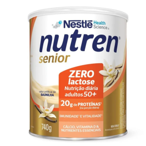 Nutren Senior Zero Lactose sabor Baunilha 740g